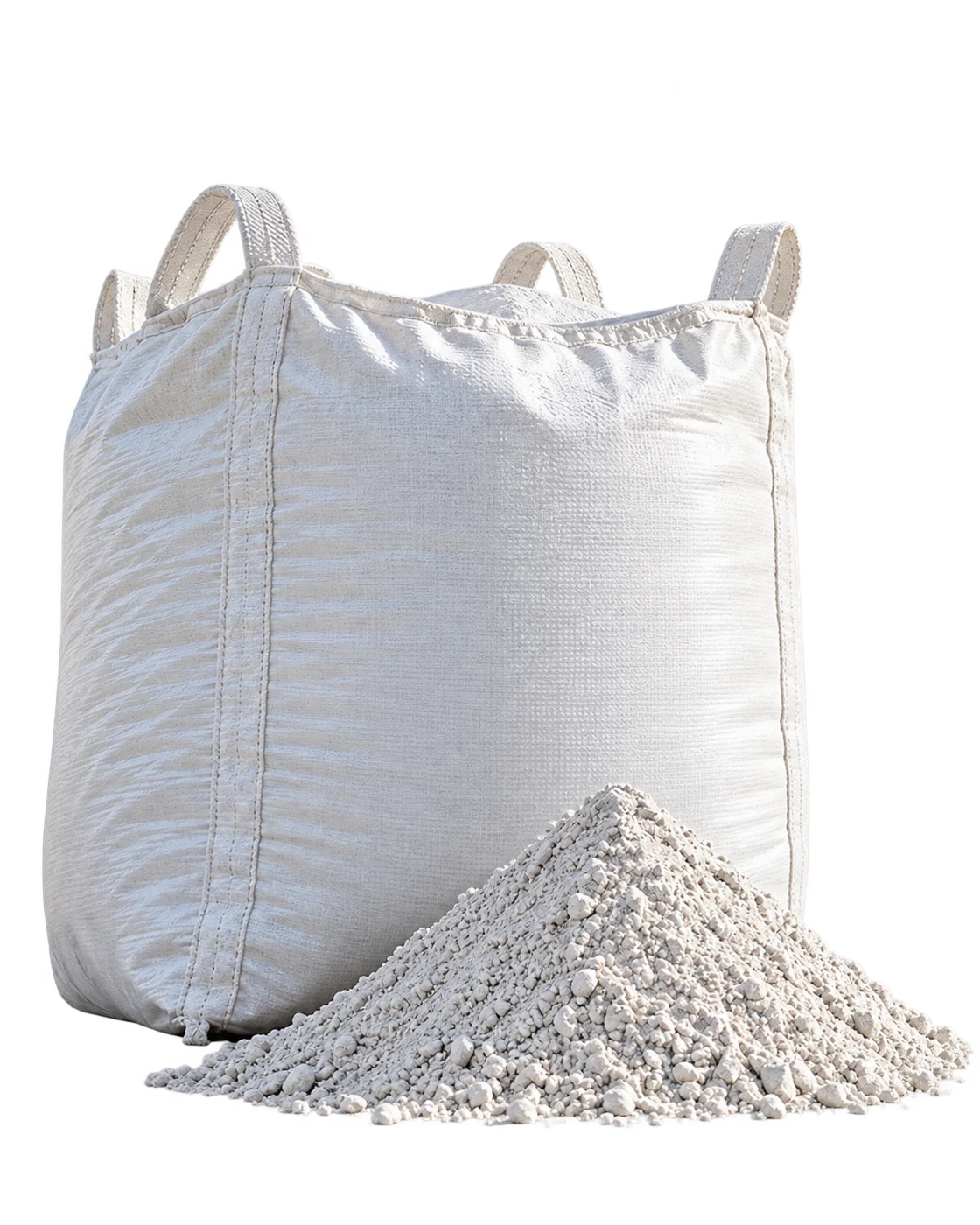 Industrial mineral jumbo bag and powder